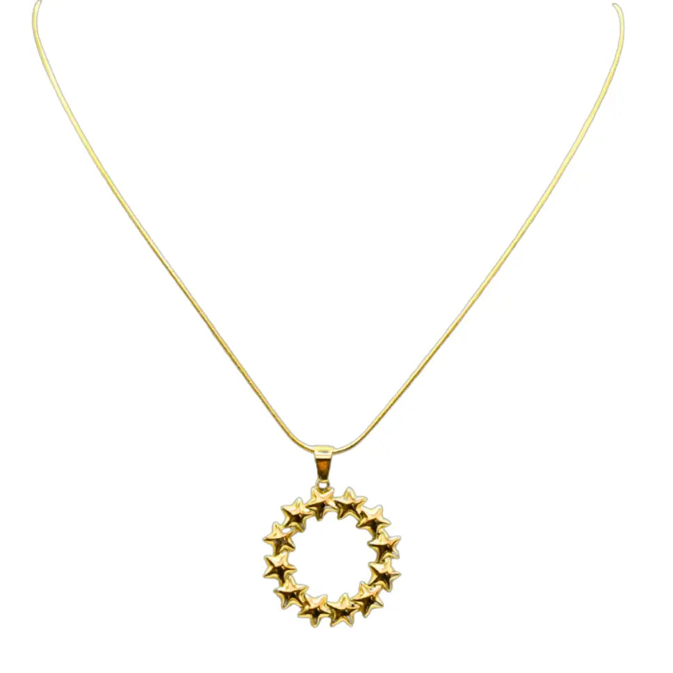 Collier étoile doré en acier inoxydable – Naelira | Mitsury