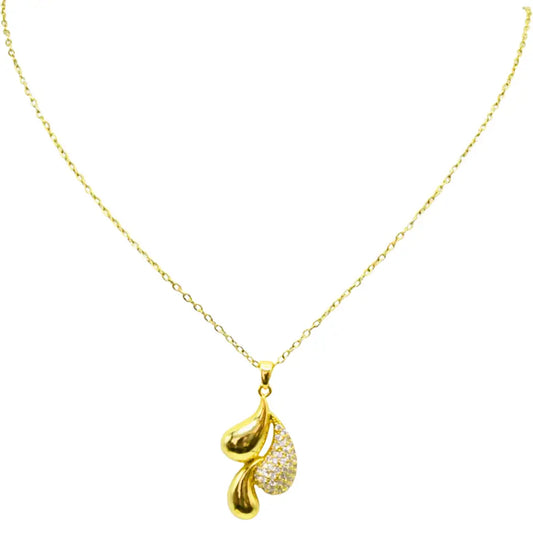 Collier goutte doré en acier inoxydable – Celindor | Mitsury