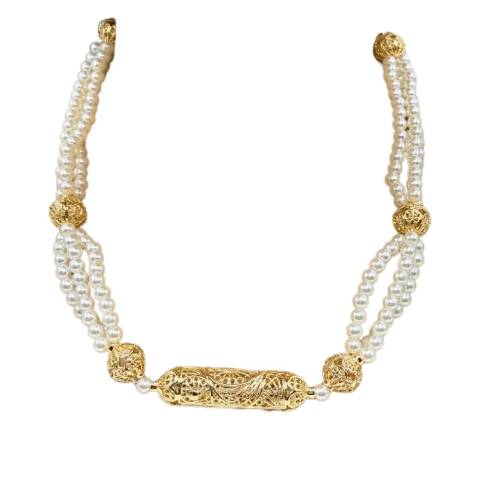 Collier perlé doré – Élégance et éclat raffiné | Mitsury