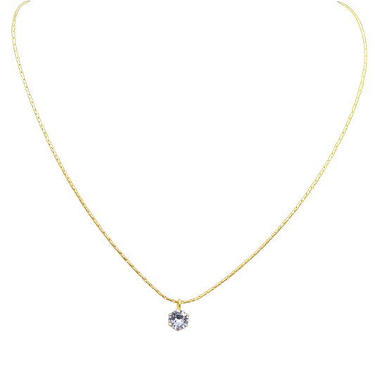 Collier doré lumineux en acier inoxydable – Elenya | Mitsury