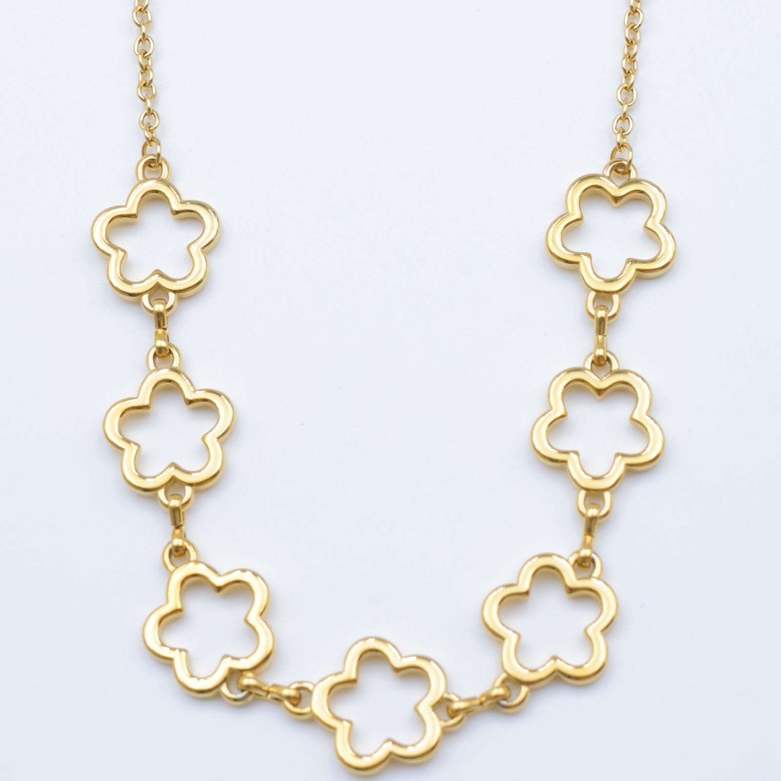 Collier Fleurs Chaînées – Bijou du quotidien en acier inoxydable | Mitsury