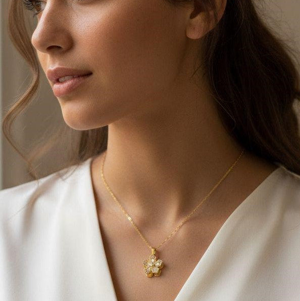 Collier Fleur – Bijou du quotidien en acier inoxydable | Mitsury